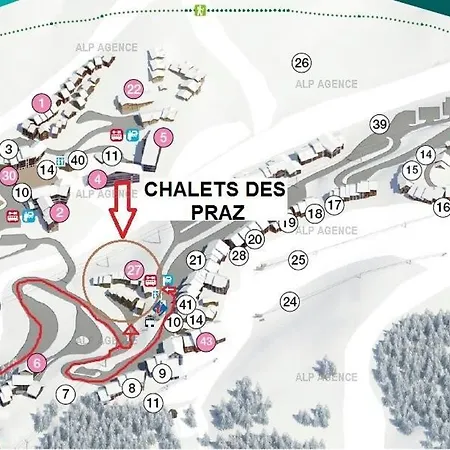 Les Des Praz - Les Praz N°112 - Plagne Villages - Classe 3 - Chpra112 Mae-1254
