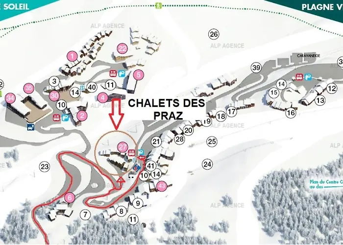 Les Des Praz - Les Praz N°112 - Plagne Villages - Classe 3 - Chpra112 Mae-1254 Chalet *